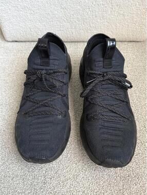 Under Armour HOVR Phantom 3 Triple Black Running Sneakers Men's 11
